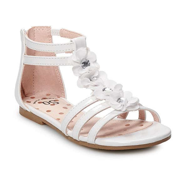 Kohls girls 2025 white sandals