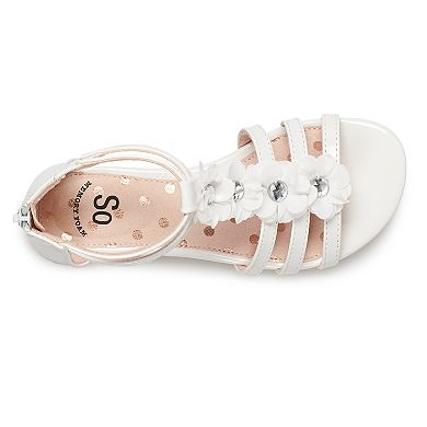 SO® Bunny Girls' Gladiator Sandals