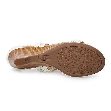 Croft & Barrow® Gazebo Women's Ortholite Woven Wedge Sandals