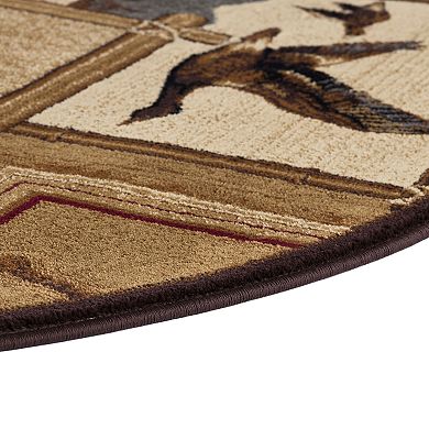 KHL Rugs Trout Fishing Area Rug