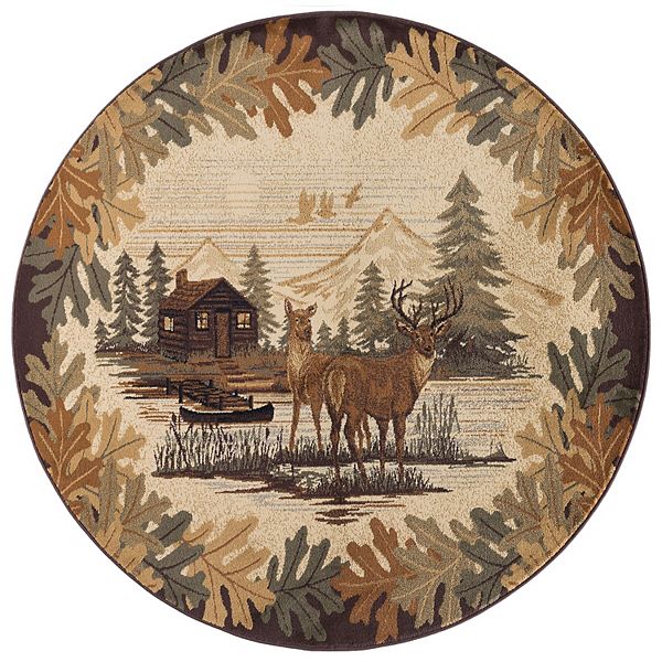 KHL Rugs Oak Deer Lodge Area Rug