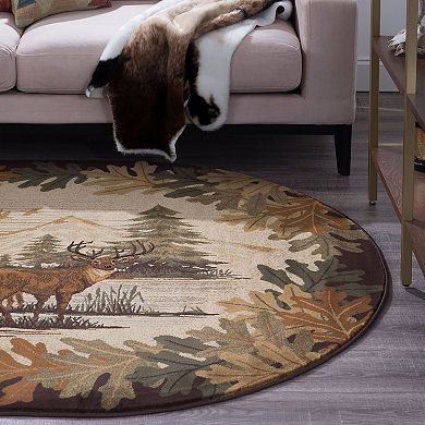 KHL Rugs Oak Deer Lodge Area Rug