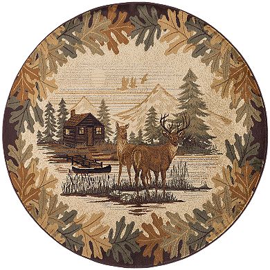 KHL Rugs Oak Deer Lodge Area Rug