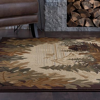 KHL Rugs Oak Deer Lodge Area Rug