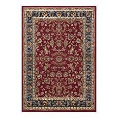  Kirsten Traditional Oriental Red Oval Area Rug, 5' x 7' Oval :  Home & Kitchen