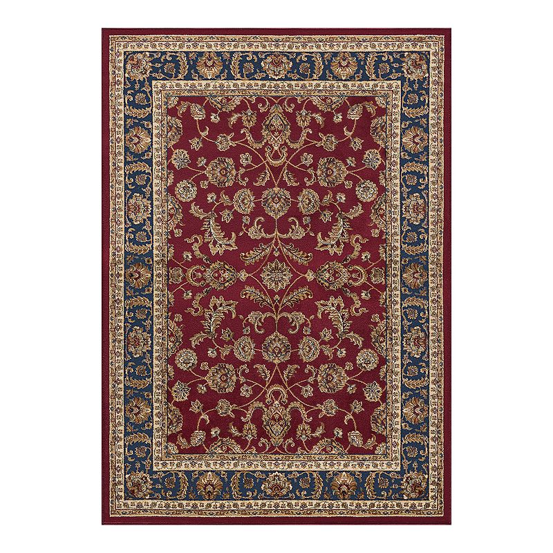 KHL Rugs Sariya Traditional Area Rug, Red, 5X7 Ft