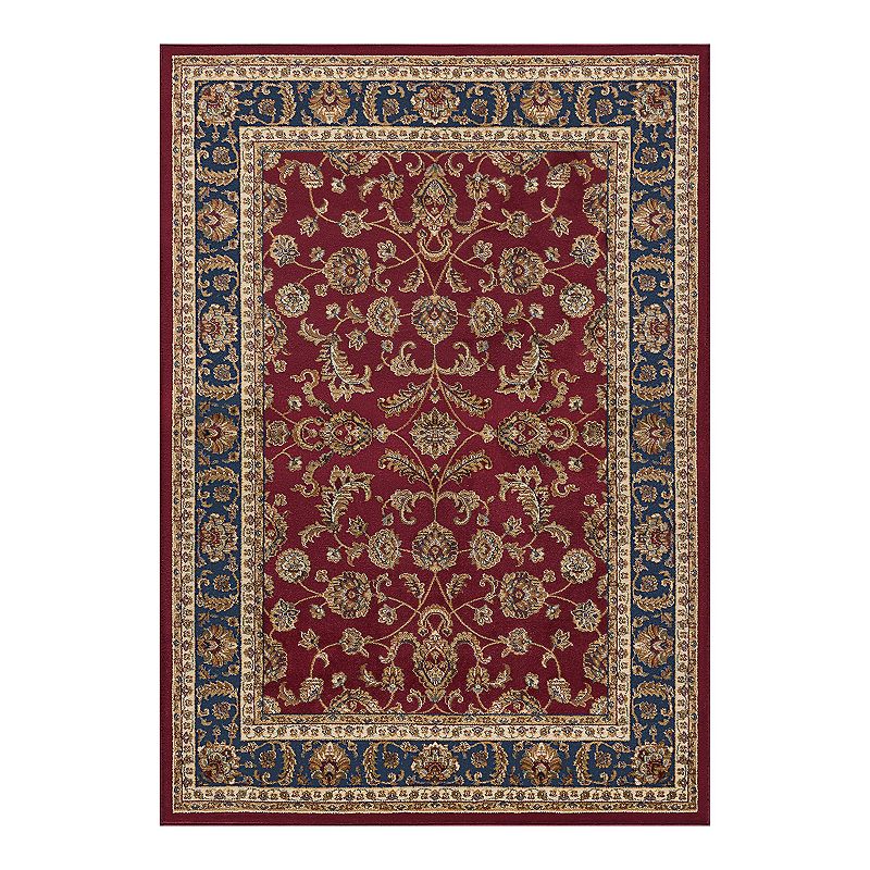 KHL Rugs Sariya Traditional Area Rug, Red, 8X10 Ft