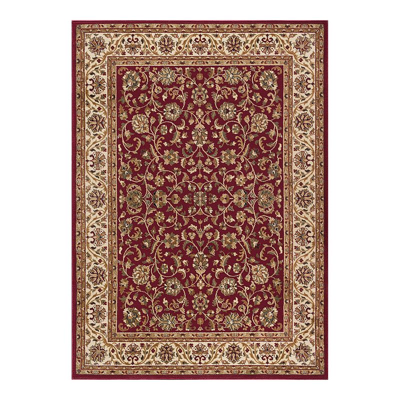 KHL Rugs Ventura Traditional Area Rug, Red, 2X7 Ft