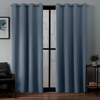 Exclusive Home 2-pack Sateen Twill Woven Blackout Window Curtains