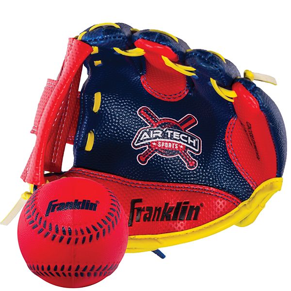 Franklin Sports 8.5" Air Tech Adapt Baseball Glove & Ball Set