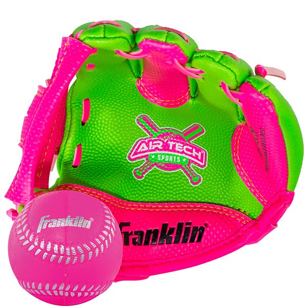 Franklin Sports 8.5" Air Tech Adapt Baseball Glove & Ball Set