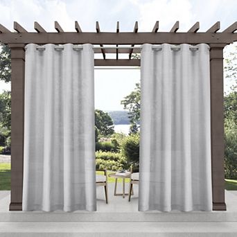 Exclusive Home 2-pack Miami Indoor/Outdoor Textured Window Curtains