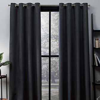 Town and Country 2-pack Oxford Textured Sateen Woven Blackout Window Curtains