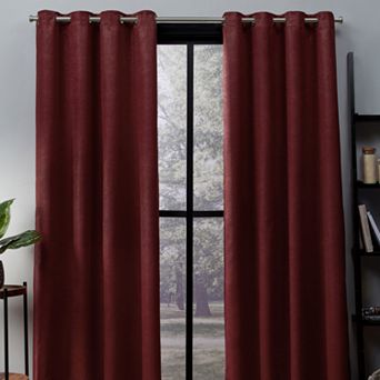 Town and Country 2-pack Oxford Textured Sateen Woven Blackout Window Curtains