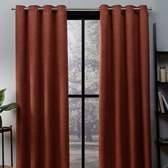 Town and Country 2-pack Oxford Textured Sateen Woven Blackout Window Curtains