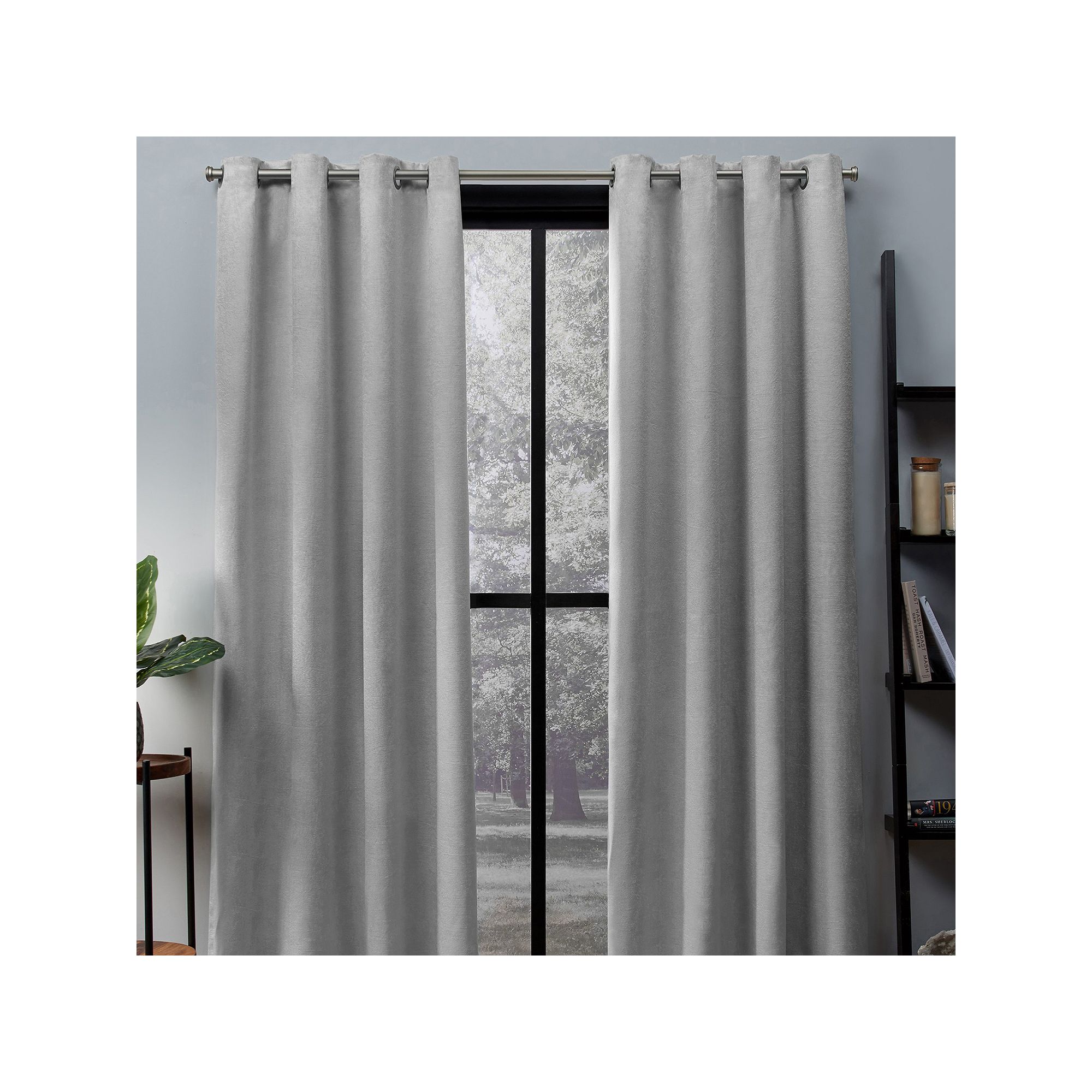 Town and Country 2-pack Oxford Textured Sateen Woven Blackout Window Curtai