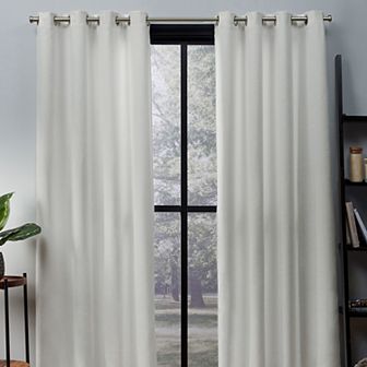 Town and Country 2-pack Oxford Textured Sateen Woven Blackout Window Curtains