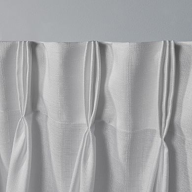 Exclusive Home Set of 2 Loha Light Filtering Pinch Pleat Window Curtain Panels