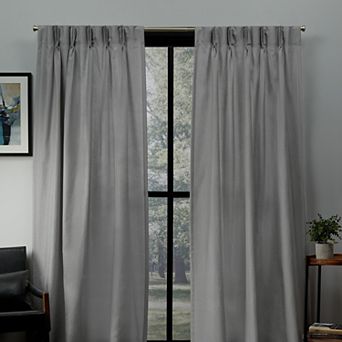 Exclusive Home Set of 2 Loha Light Filtering Pinch Pleat Window Curtain Panels