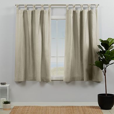 Exclusive Home 2-pack Loha Linen Braided Window Curtains