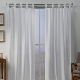 Exclusive Home 2-pack Loha Linen Braided Window Curtains