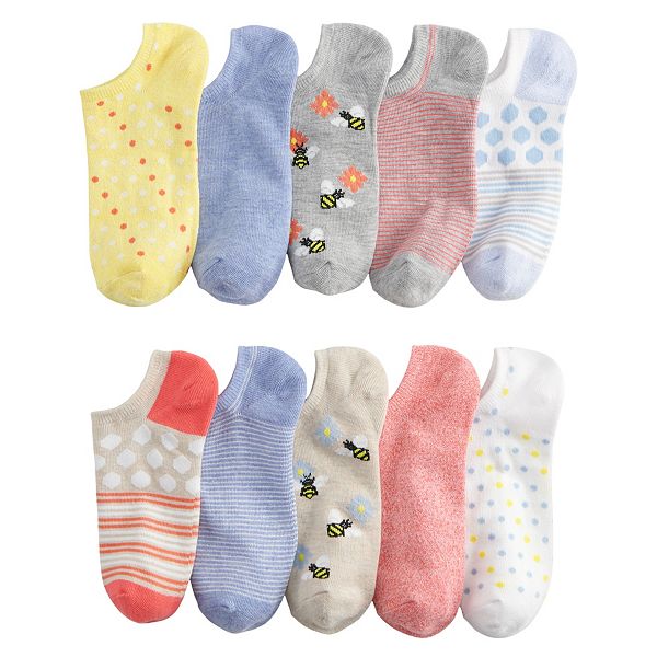 Women's Sonoma Goods For Life® 10Pack NoShow Novelty Socks