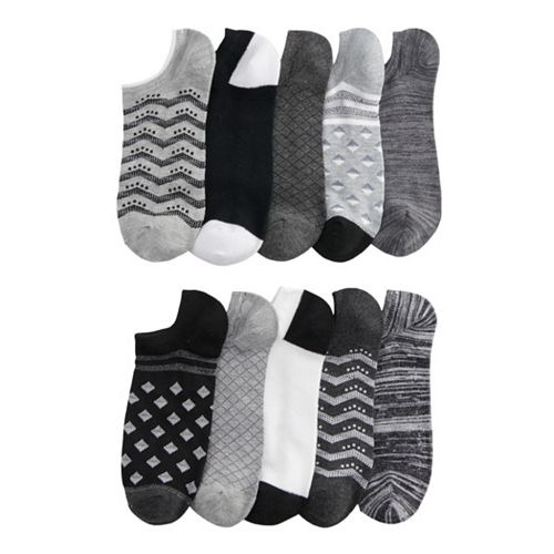 Women's SONOMA Goods for Life™ 10-Pack No-Show Novelty Socks