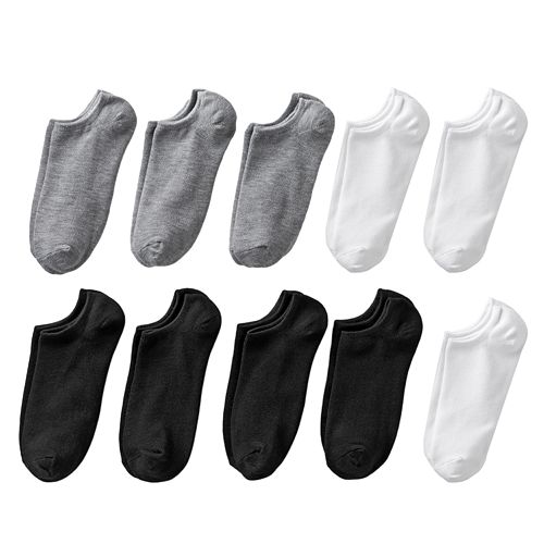 Women's SONOMA Goods for Life® 10-Pack No-Show Novelty Socks