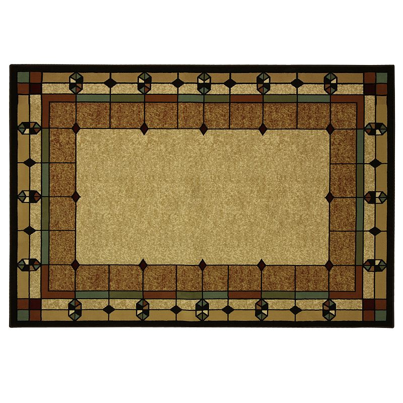 UPC 080166730157 product image for Bacova Heirloom Stained Glass Rug, White | upcitemdb.com