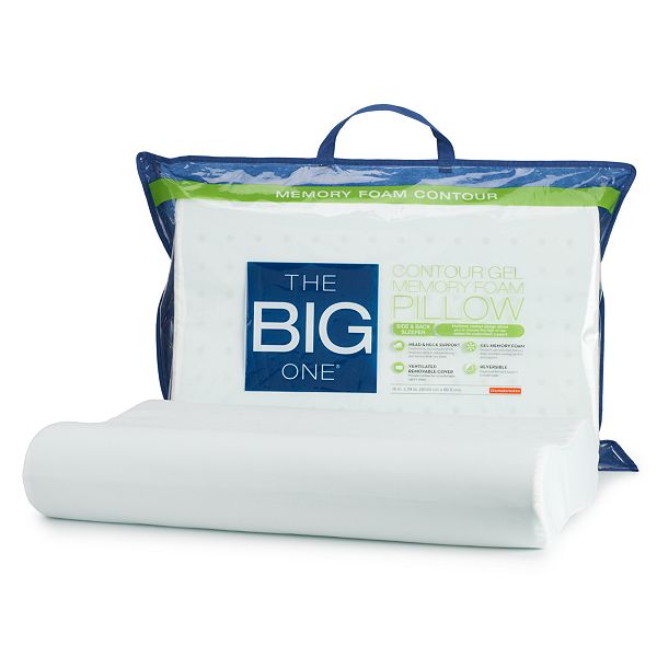 The Big One® Contour Gel Memory Foam Pillow - White