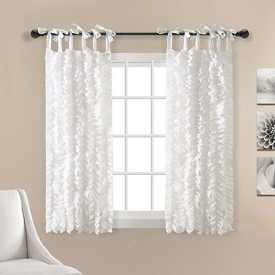 Lush Decor 2-pack Sophia Ruffle Window Curtains