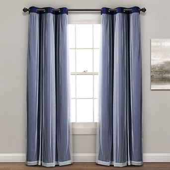 Lush Decor Sheer Window Curtains Set