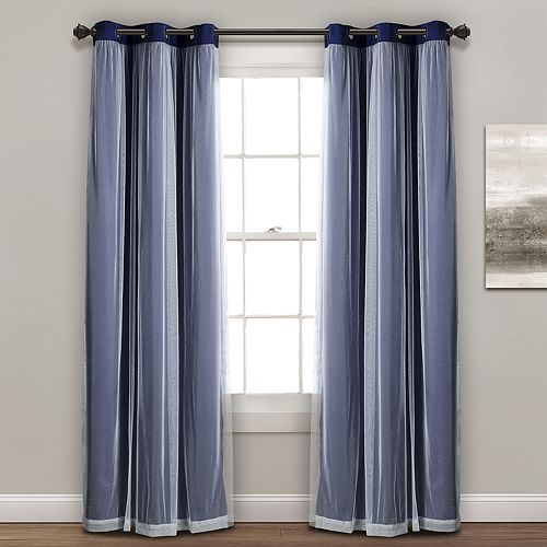 Lush Decor 2-pack Sheer Window Curtains