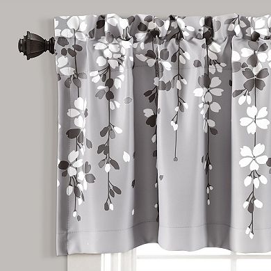 Lush Decor Weeping Flower Room Darkening Valance