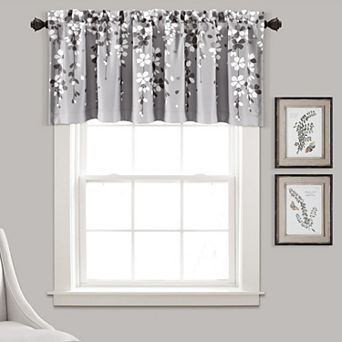 Lush Decor Weeping Flower Room Darkening Valance