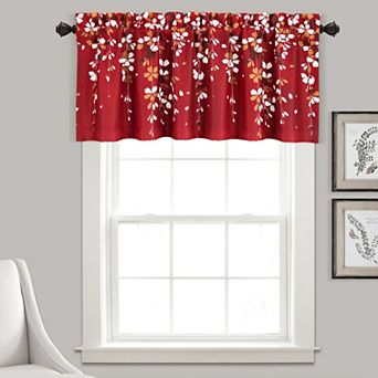Lush Decor Weeping Flower Room Darkening Valance