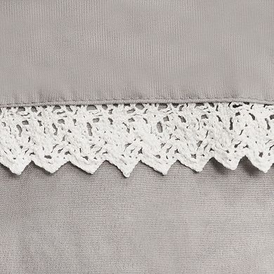 Lush Decor Lace Ruffle Window Curtain