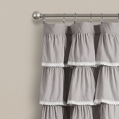 Lush Decor Lace Ruffle Window Curtain