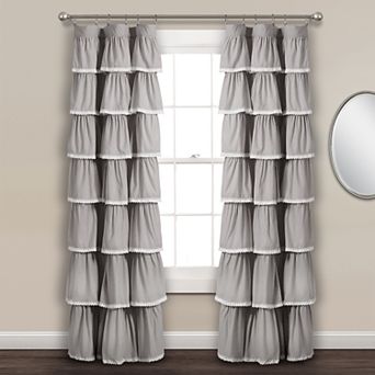 Lush Decor Lace Ruffle Window Curtain