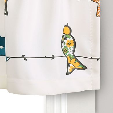 Lush Decor Rowley Birds Room Darkening Valance