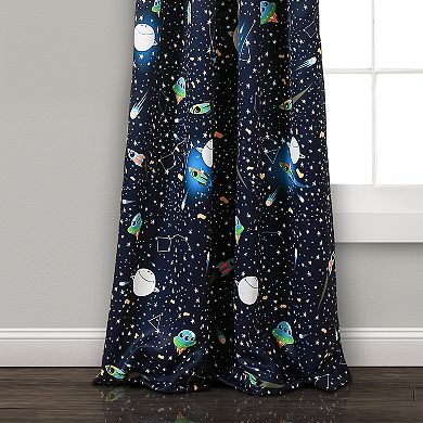 Lush Decor 2-pack Universe Room Darkening Window Curtain Set