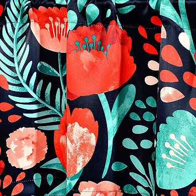 Lush Decor Poppy Garden Room Darkening Valance