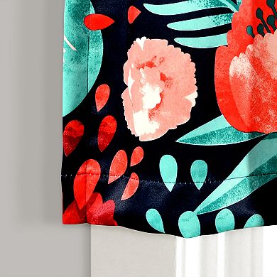 Lush Decor Poppy Garden Room Darkening Valance