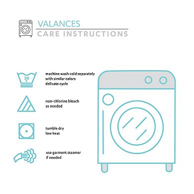 Lush Decor Poppy Garden Room Darkening Valance