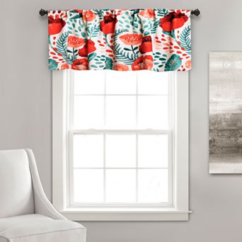 Lush Decor Poppy Garden Room Darkening Valance