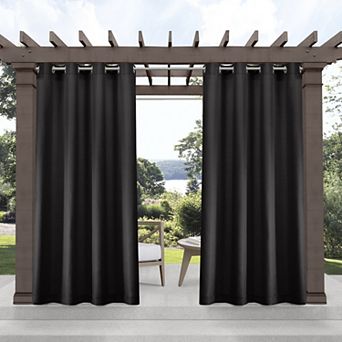 Town and Country 2-pack Indoor/Outdoor Solid Cabana Window Curtains