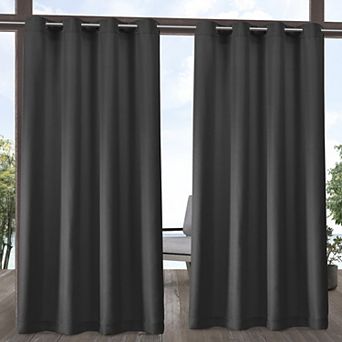 Town and Country 2-pack Indoor/Outdoor Solid Cabana Window Curtains