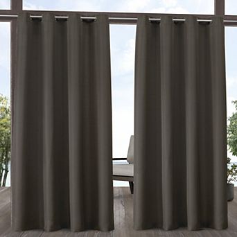 Town and Country 2-pack Indoor/Outdoor Solid Cabana Window Curtains