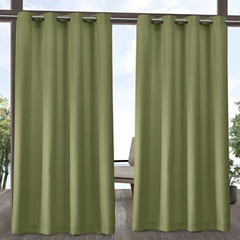 Town and Country 2-pack Indoor/Outdoor Solid Cabana Window Curtains