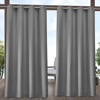 Town and Country 2-pack Indoor/Outdoor Solid Cabana Window Curtains